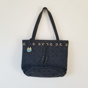 Vintage Dooney & Bourke Black Tassle Satchel